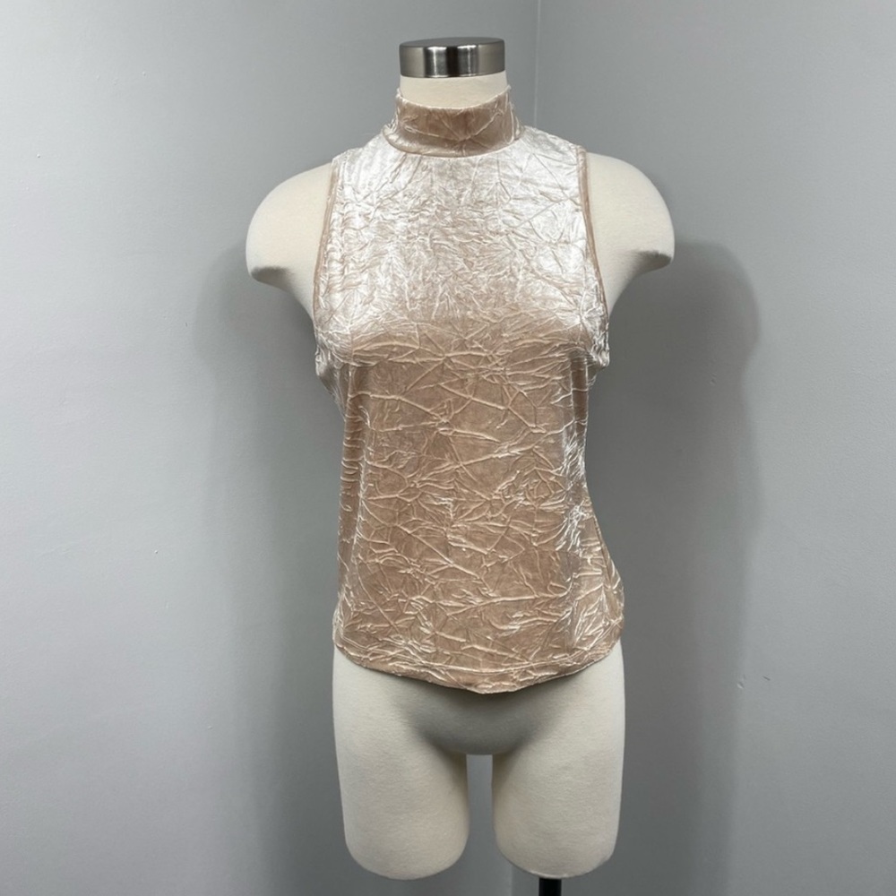 525 America Champagne Velvet Top